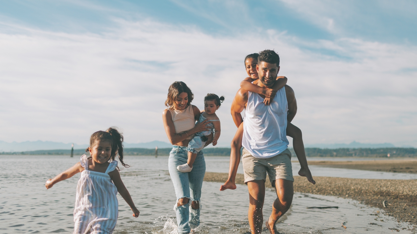 Family at Andaman Beach